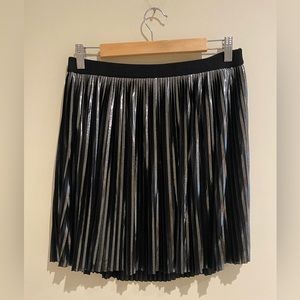 Express Metallic Mini Skirt